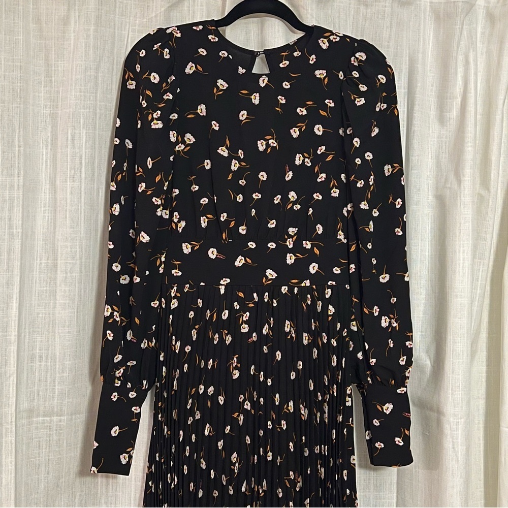 AFRM Zane Noir Spring Floral Open Back Midi Dress Size XS - Picture 10 of 15